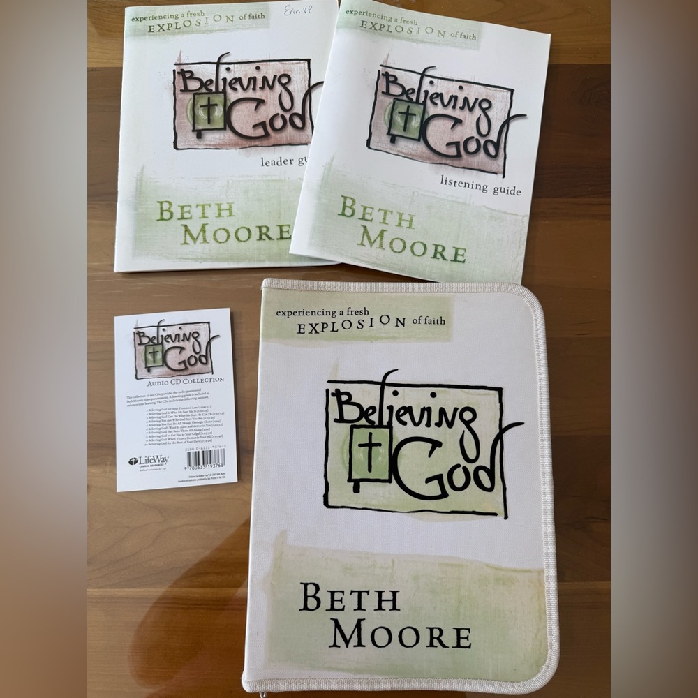 Beth Moore Believing God Audio CDs & guides, experiencing fresh explosion faith